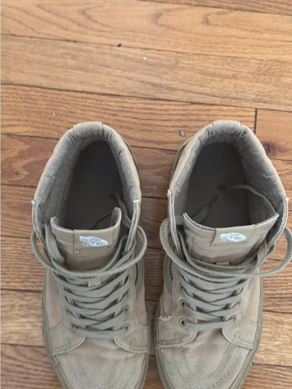 Vans Kids High-Top Sneakers in Tan